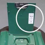 Plaque d'identification robot de tonte RS Robomow