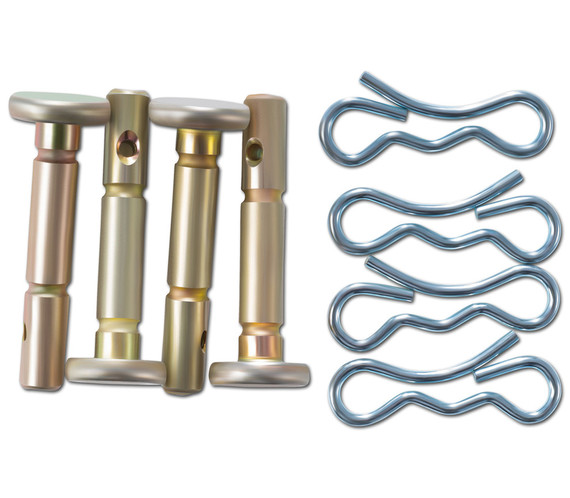 Set de 4 axes de sécurité et goupilles 7011-M6-0010 pour fraises à neige bi-étagées Set de 4 axes de sécurité et goupilles 7011-M6-0010 pour fraises à neige bi-étagées